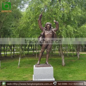 Outdoor Life Size Bronze Beethoven Sculpture thumbnail-1