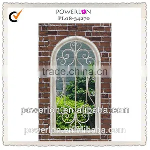 Gothic Antirust Wrought Iron Decorative Mirror Wall Mirror thumbnail-4