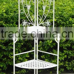 Wrought Iron 4-Tier Corner Rack Barthroom Rack PL08-5604 thumbnail-1