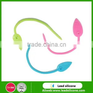 Leaves Design Silicone Food Elastic Loops, Multifunctional Silicone Cable Tie thumbnail-1