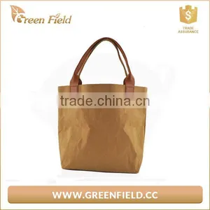 New Design Reusable Washable Kraft Paper Shopping Bag thumbnail-3