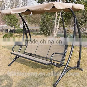 Outdoor Garden Yard 3 Person Canopy Swing Hammock Chair thumbnail-3