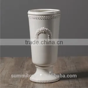 Home Goods Big Size Decorative White Ceramic Vases thumbnail-4