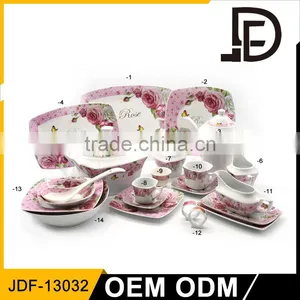 Drinkware Rose Ceramic Porcelain Pink Dinnerware, English Dinnerware thumbnail-1