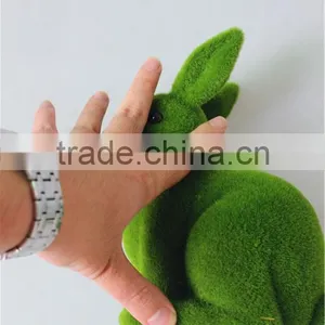 Home and Garden Easy Shopping Decorative 30cm Height Artificial Green Grass Moss Bunny Easter Rabbit E10 26T09 thumbnail-3