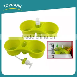 Toprank Custom Eco--Friendly Bathroom Set Liquid Soap Bottle Holder Soap Dish Holder Plastic Soap Holder thumbnail-1