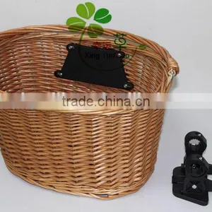 Factory Direct Supply Willow Woven Bicycle Basket Cheap Shoping Basket thumbnail-1