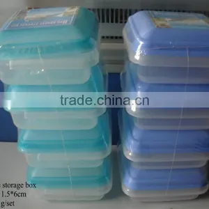 Set of 8pc Square Food Bento Storage Lunch Box Meal Prep Containers Food Carrier Boite a Vivres thumbnail-3