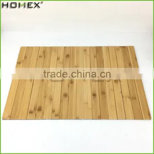 Handcrafted Bamboo Floor Mat Homex-BSCI Factory thumbnail-1