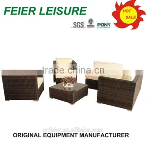 Modern Fashion Design Living Room Rattan Sofa Set thumbnail-3