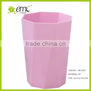 New Design Plastic Trash Bin, Plastic PP Decorative Round Trash Bin Waste Bin for Household thumbnail-3