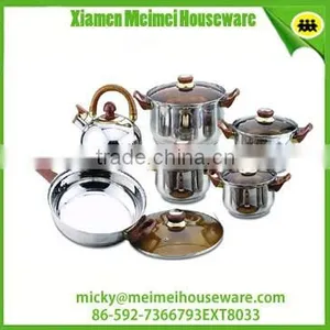 Hot Sales Cheap Price 12pcs Stainless Steel Cookware Set thumbnail-1