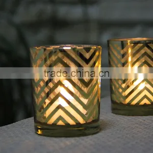 Glass Votive T-light Candle Holder For Wedding Home Decation thumbnail-3