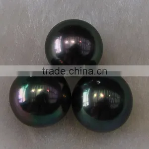 2016 Fashion 12-13mm AAA Black Round South Sea Pearl thumbnail-1