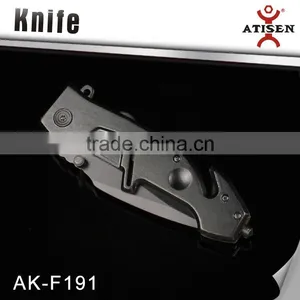 Aluminum Handle W/Glass Breaker Line Cutter Tactical Knife thumbnail-2