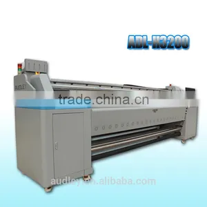 Audley H3200 3.2m or 10.5ft Cheap Large Format Eco Solvent Printer With 2 DX5 Heads For Banner And Sticker Printing thumbnail-2