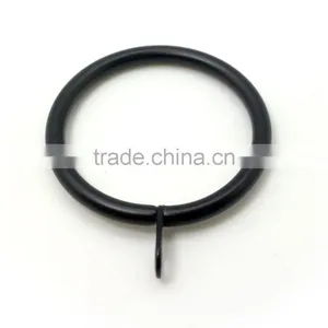 Home DYI Products Curtain Rod Ring Fixed Eyelet ID43mm/OD52mm Black Colour thumbnail-2