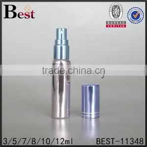 8ml 10ml 12ml Cosmetic Perfume Spray Bottle Silver Color Perfume Spray Bottle Round Shape Refill Perfume Atomizer Spray Bottle thumbnail-1
