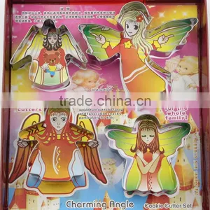Metal Christmas Cookie Cutters Angel Cookie Cutter Embossed,tool Shaped Cookie Cutters thumbnail-5