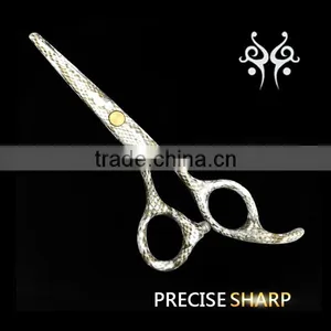 QJ-HC48 Punk Style Hair Dresser Cutting Scissor With Special Pattern thumbnail-1