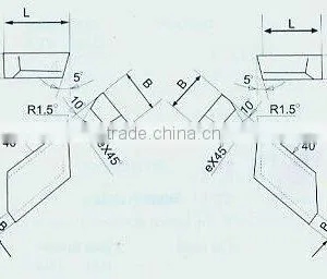 GB5245-85 And YS/T79-1994 Standard Welding Blade--For Forming Tool ,dovetail Cutter and Dovetail Groove Plane Cutter thumbnail-1