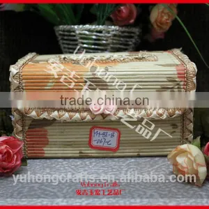 Office Handmade Bamboo Tissue Box thumbnail-1