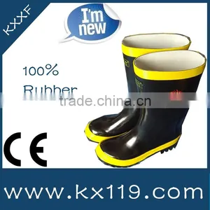 Rubber Material Fire Performance Rubber Boots Fire Rubber Boots /Anti Perforation Boots thumbnail-1