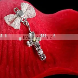 Nail Zircon Jewelry, Pendant Jewelry Nails Jewelry Set Auger Adorn Article Alloy Bowknot of Much Money thumbnail-1