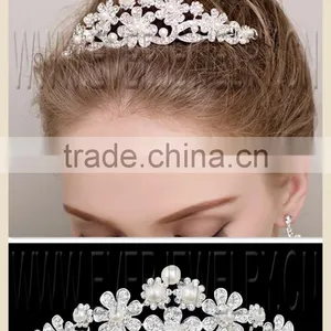 Fashional Wedding Diamond Wholesales Bridal Hair Band Crown Tiara Accessories thumbnail-1
