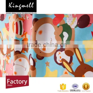 Colorful Cartoon OEM Custom Digital Printed Cotton Knitted Fabric thumbnail-2