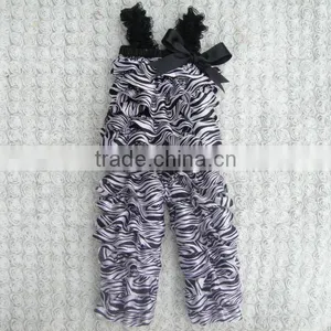Kid's Clothes Set Baby Christmas Party Outfit Sleeveless Baby Top and Stripes Ruffle Pant thumbnail-1