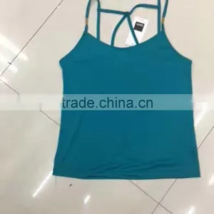 China Stocklots Ladies Summer Sleeveless Bulk Tank Top thumbnail-1