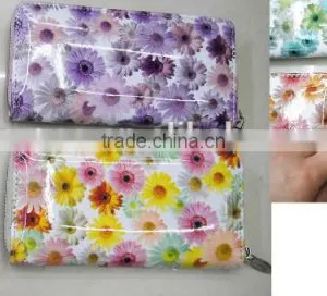 2016 Hot Pvc Leather Latest Wallet With Floral Printing thumbnail-1