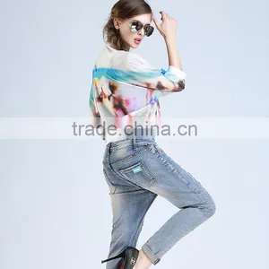 2015Summer Casual Round Collar Blazer Ladies Half Sleeve Coat thumbnail-3