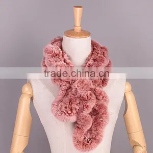 Multifunctional Ladies Genuine Rabbit Fur Magic Scarf thumbnail-4