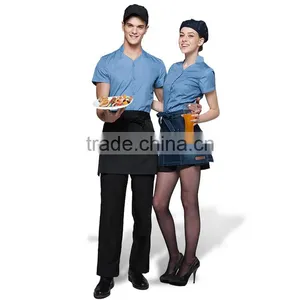 China OEM Staff Waiters Uniform Designs Work Wear Restaurant Uniforms thumbnail-2