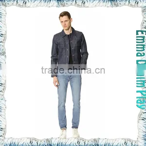 Fashion High Quality Men's Black Denim Jackets Outwear thumbnail-4