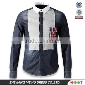 2016 Men Denim Shirts Wholesale , Men Denim Casual Shirt thumbnail-1