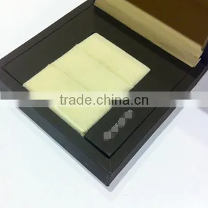 Leather Wooden Jewelry Packing Double Ring Box thumbnail-3