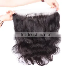 13x4 Frontal Lace Closure Peruvian Virgin Hair Bundles thumbnail-4
