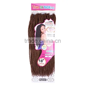 2016 Best Selling no Tangle Top Quality Synthetic Fiber Crochet Hair Extension Senegal Twist Braids 201g thumbnail-2