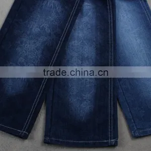 China Stocklot Cotton Poly Stretch Denim Fabric for Jeans Garments thumbnail-1