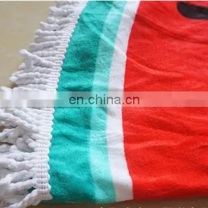Fashion Sexy Beach Dress Round Custom Beach Towel thumbnail-2