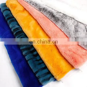 Factory Wholesale Thick and Soft Real Rabbit Fur Fabric thumbnail-5