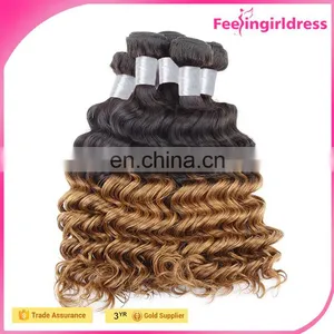 Brazilian 5A Double Weft Ombre Loose Wave 100 Human Hair Brands thumbnail-4