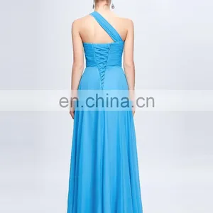 Grace Karin One Shoulder Long Chiffon Evening Gowns Party Gowns CL3120-3 thumbnail-3