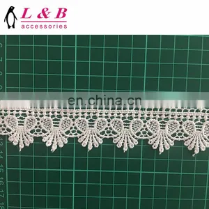 3.5cm Stock Design Embroidery Polyester Chemical Lace thumbnail-3