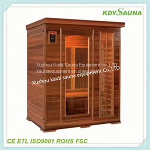 Health Mate Solid Wood Dry Steam Corner Far Infrared Sauna Room thumbnail-3