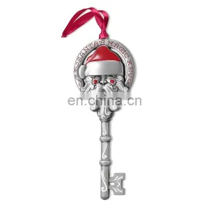 Metal Enamel SANTA'S MAGIC KEY Christmas Ornaments,high Quality Key Chrismas Charm thumbnail-1