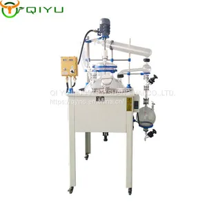 Heating Control Chemical Continuous 100L Glass Cylinder Flter Single Layer Reactor thumbnail-3
